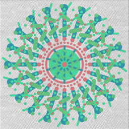 Sideview of Machine Washable Transitional Magic Mint Green Rug, wshpat1932