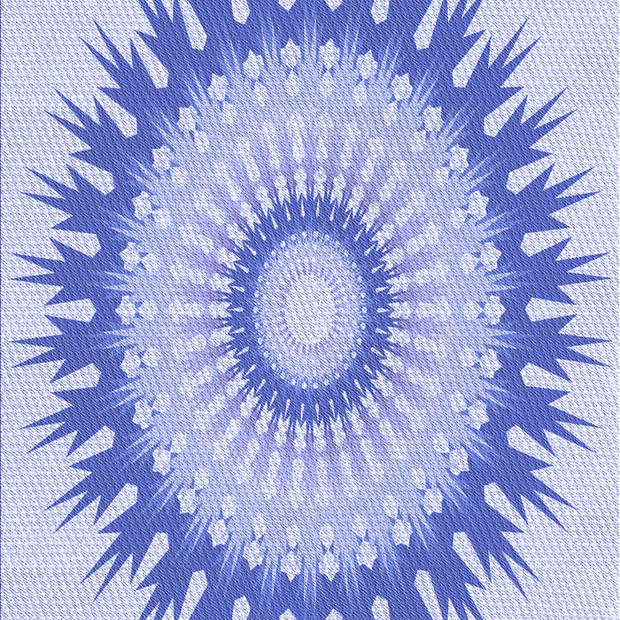 Patterned Blue Rug, pat1933blu