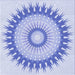 Round Patterned Blue Rug, pat1933blu