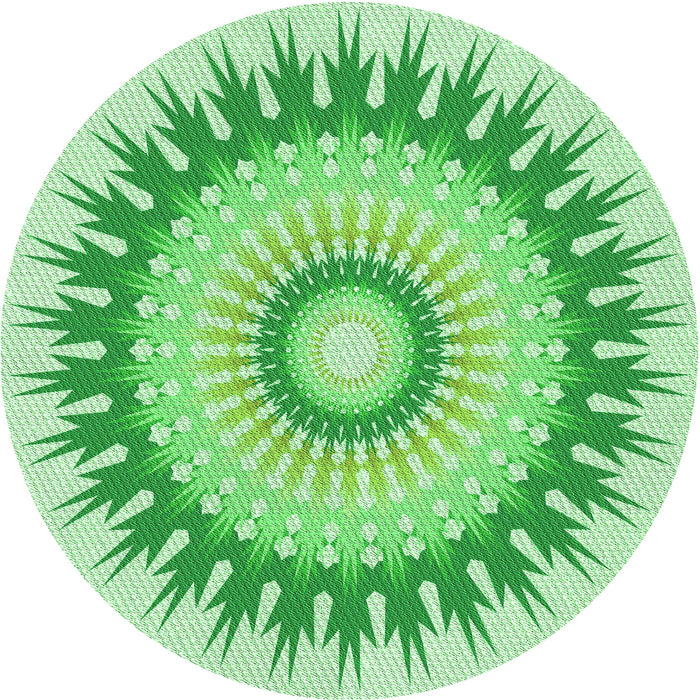 Square Patterned Jade Green Rug, pat1933grn