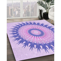 Patterned Blossom Pink Rug, pat1933pur