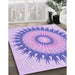 Machine Washable Transitional Blossom Pink Rug in a Family Room, wshpat1933pur