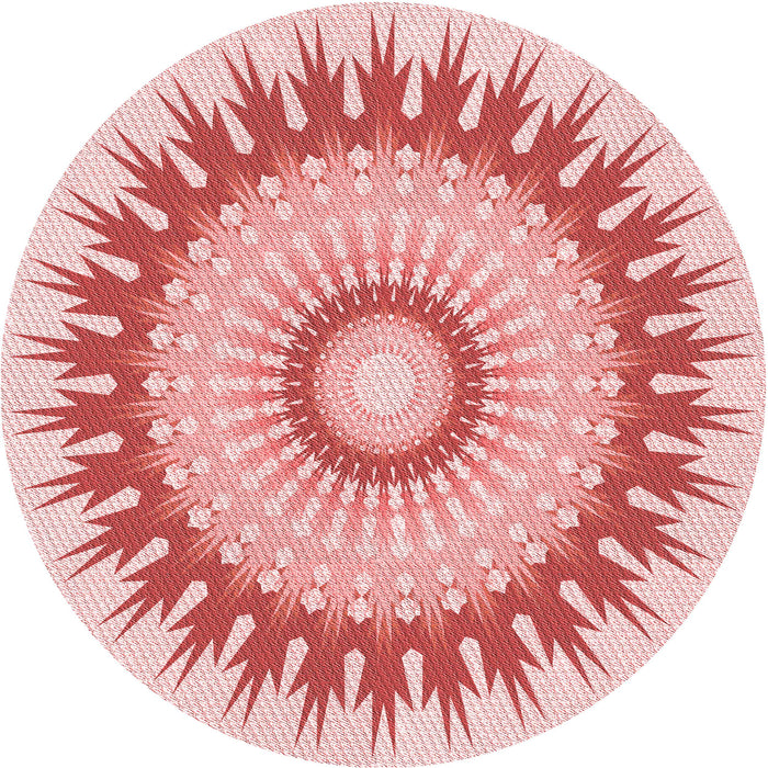 Square Machine Washable Transitional Pink Rug in a Living Room, wshpat1933rd