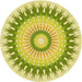 Square Machine Washable Transitional Pistachio Green Rug in a Living Room, wshpat1933yw