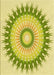 Machine Washable Transitional Pistachio Green Rug, wshpat1933yw