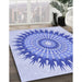 Machine Washable Transitional Blue Rug in a Family Room, wshpat1934blu