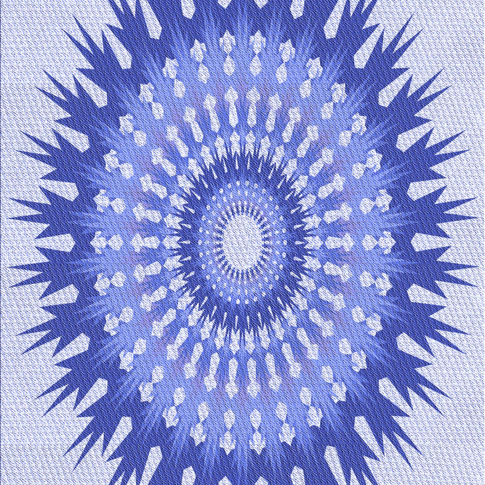 Patterned Blue Rug, pat1934blu