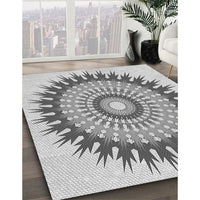 Patterned Silver Gray Rug, pat1934gry