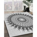 Machine Washable Transitional Silver Gray Rug in a Family Room, wshpat1934gry