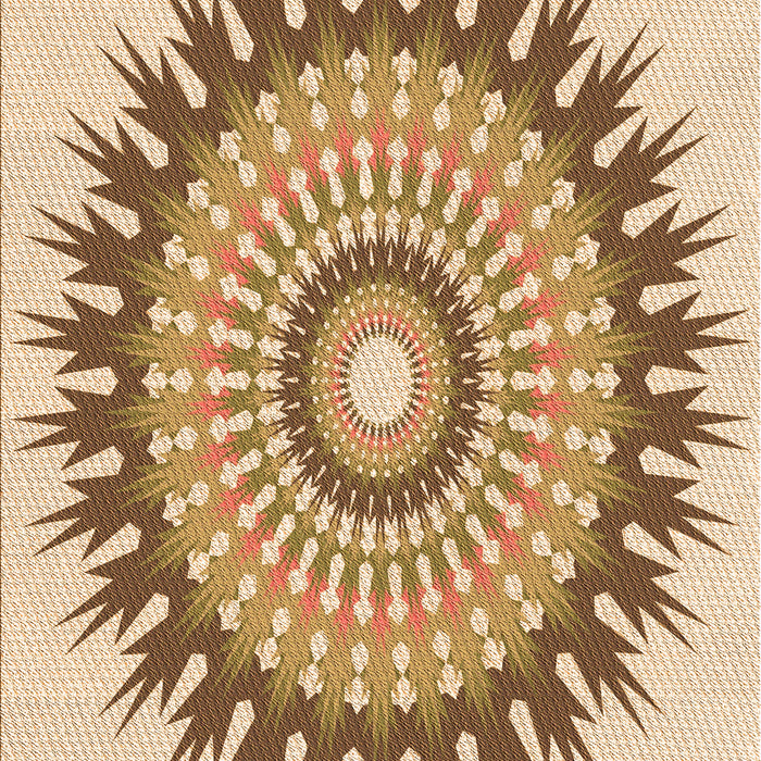 Patterned Khaki Gold Rug, pat1934org