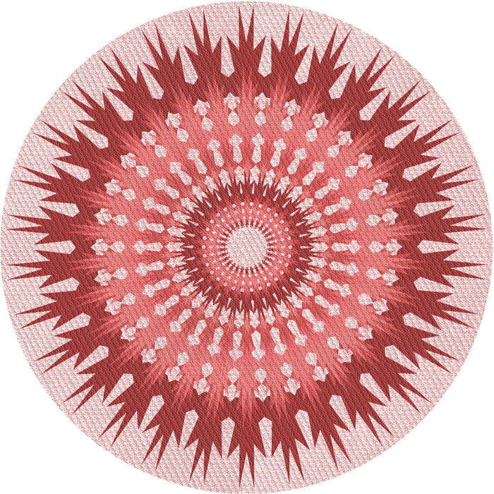 Square Machine Washable Transitional Deep Rose Pink Rug in a Living Room, wshpat1934rd