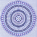 Round Patterned Medium Slate Blue Rug, pat1935blu