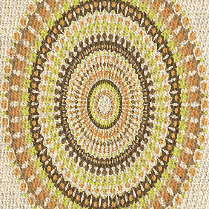 Patterned Cinnamon Brown Rug, pat1935brn