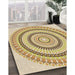 Machine Washable Transitional Cinnamon Brown Rug in a Family Room, wshpat1935brn