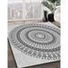Patterned Platinum Gray Rug in Family Room, pat1935gry