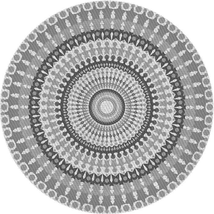 Square Patterned Platinum Gray Rug, pat1935gry