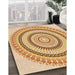Patterned Orange Rug in Family Room, pat1935org
