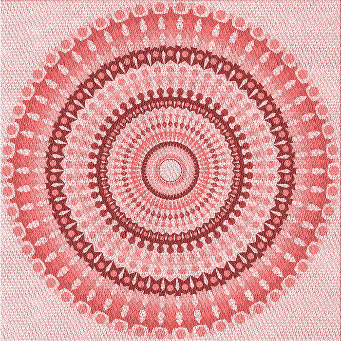 Round Machine Washable Transitional Orange Rug, wshpat1935rd