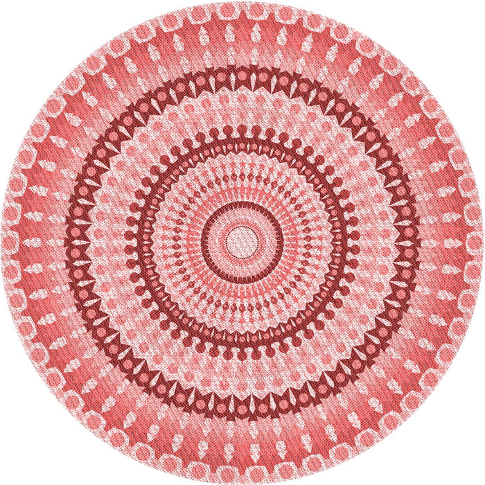 Square Patterned Orange Rug, pat1935rd