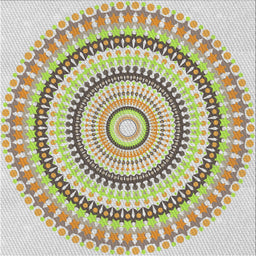 Sideview of Machine Washable Transitional Dark Almond Brown Rug, wshpat1935