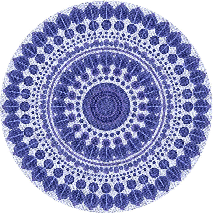 Square Patterned Blue Rug, pat1936blu