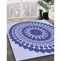 Patterned Blue Rug, pat1936blu