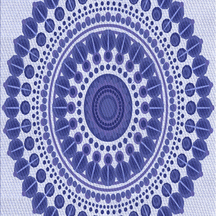 Patterned Blue Rug, pat1936blu