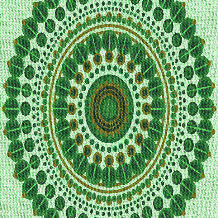 Patterned Light Green Rug, pat1936grn