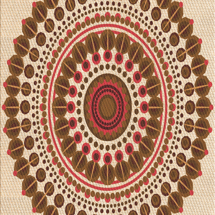 Patterned Mahogany Brown Rug, pat1936org