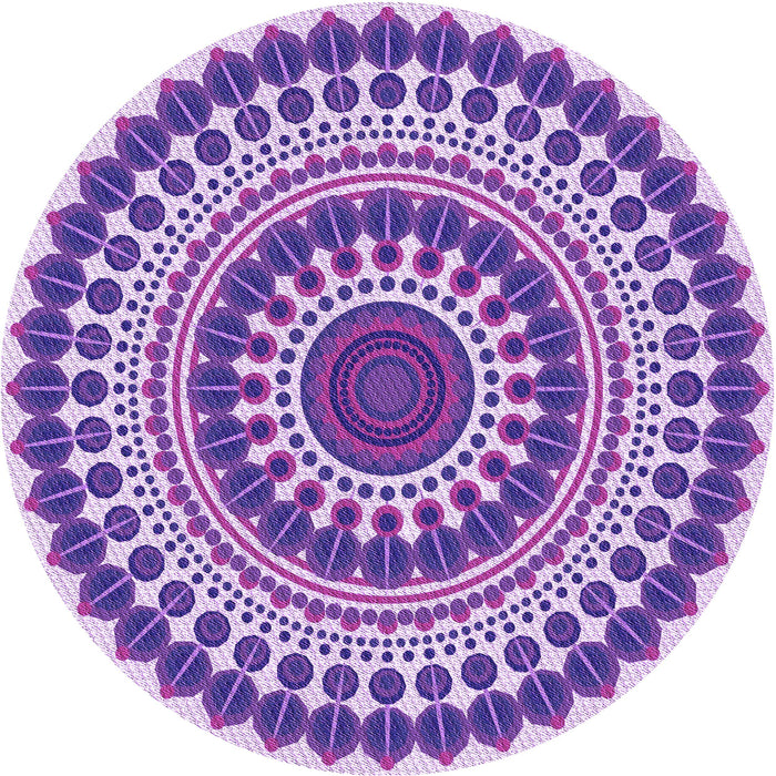 Square Patterned Blossom Pink Rug, pat1936pur