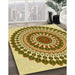 Machine Washable Transitional Dark Bronze Brown Rug in a Family Room, wshpat1936yw