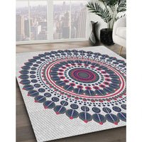 Patterned Purple Novelty Rug, pat1936