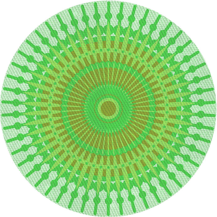 Square Patterned Green Rug, pat1937grn