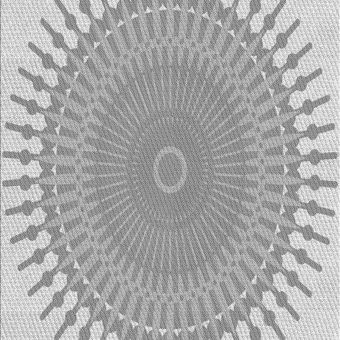 Machine Washable Transitional Gunmetal Gray Rug, wshpat1937gry