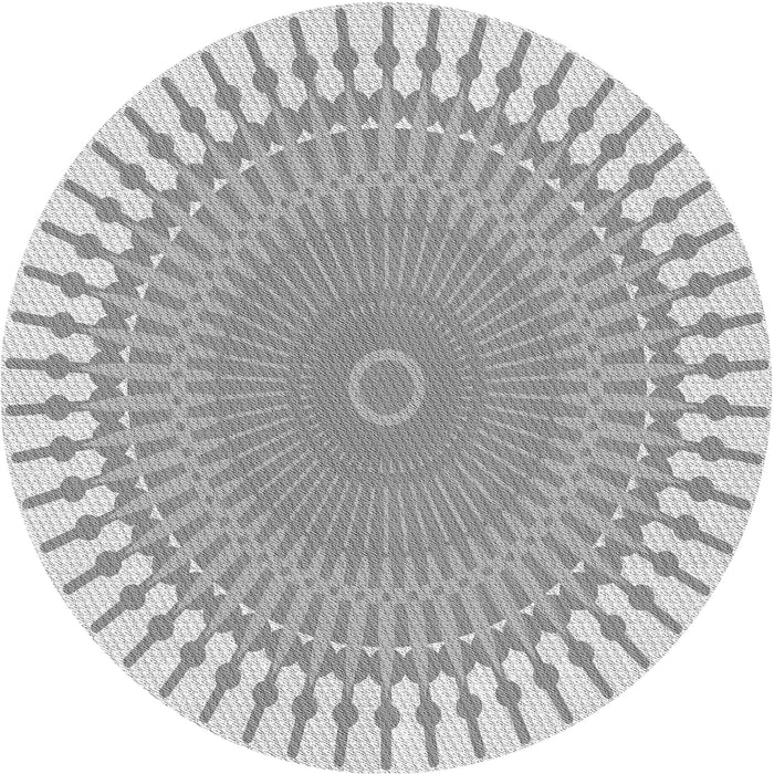 Square Patterned Gunmetal Gray Rug, pat1937gry