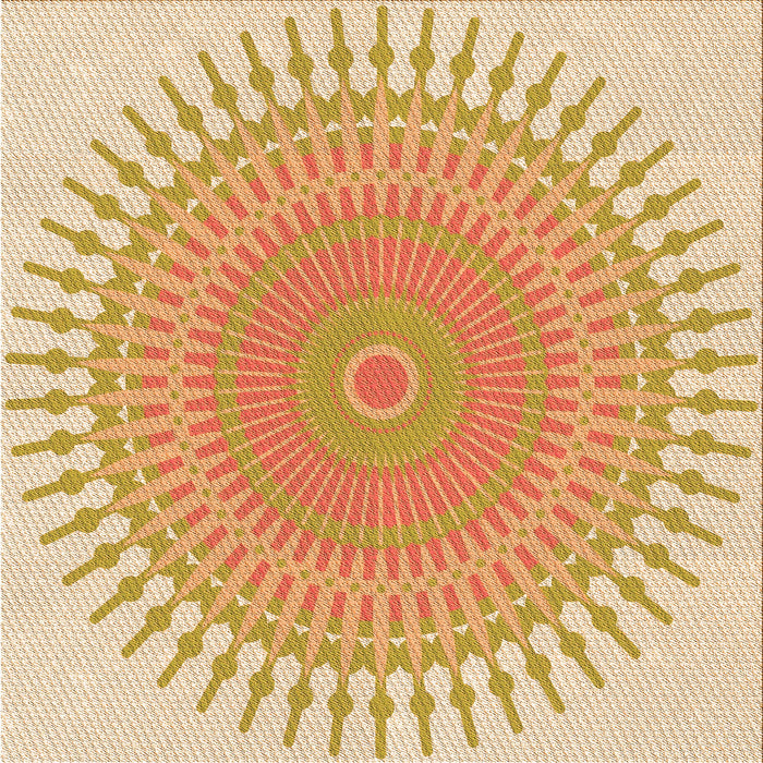 Round Machine Washable Transitional Brown Gold Rug, wshpat1937org