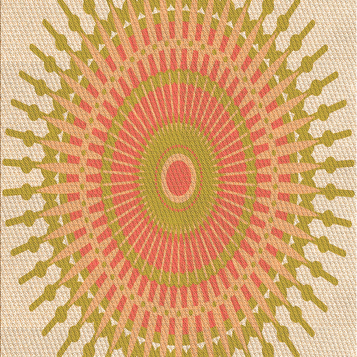 Patterned Brown Gold Rug, pat1937org