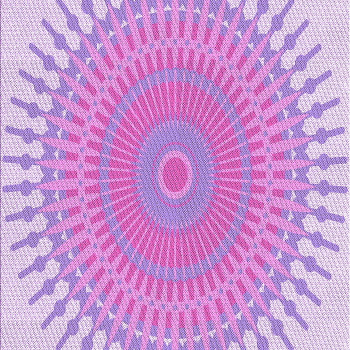 Machine Washable Transitional Blossom Pink Rug, wshpat1937pur