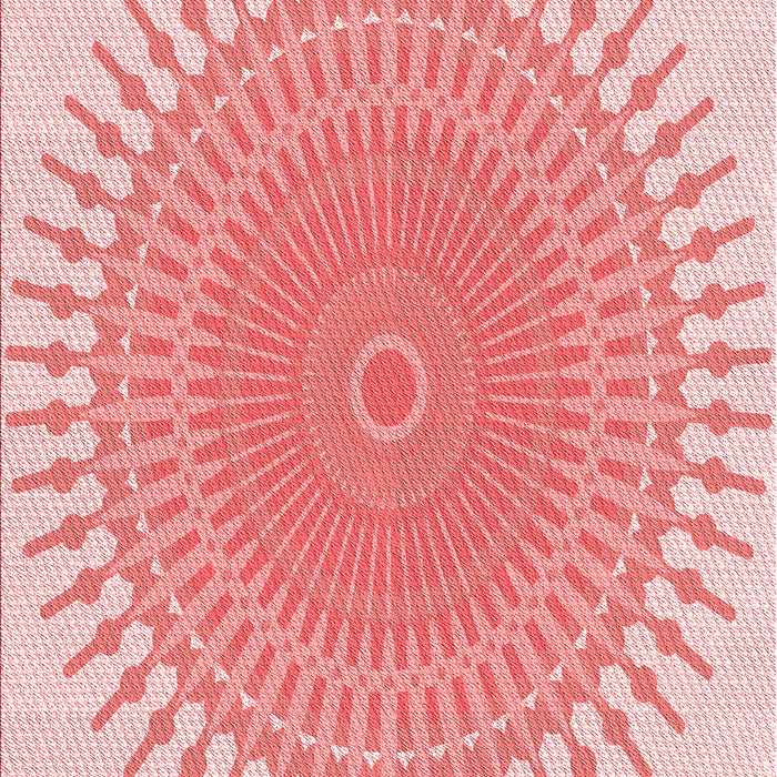 Patterned Deep Rose Pink Rug, pat1937rd