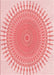 Machine Washable Transitional Deep Rose Pink Rug, wshpat1937rd