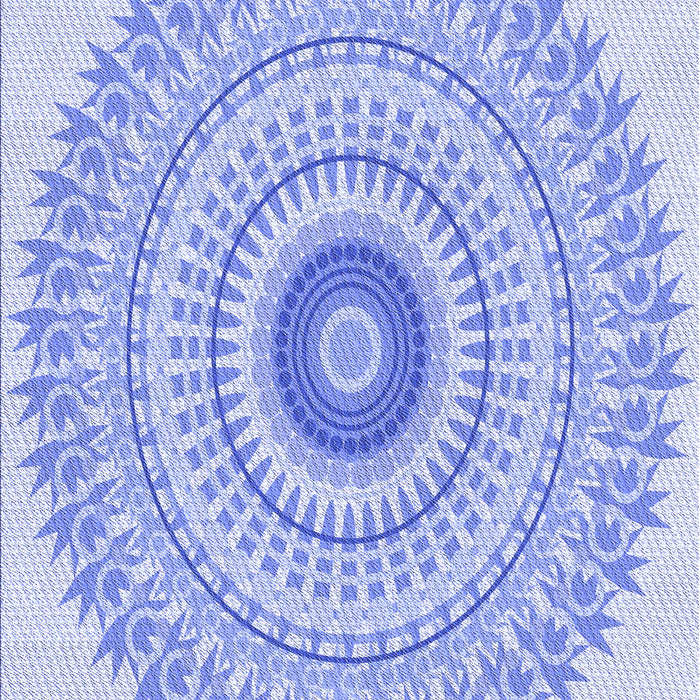 Patterned Sky Blue Rug, pat1938blu