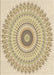 Machine Washable Transitional Khaki Gold Rug, wshpat1938brn