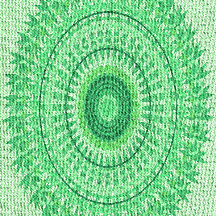 Patterned Green Rug, pat1938grn