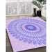 Machine Washable Transitional Purple Mimosa Purple Rug in a Family Room, wshpat1938pur