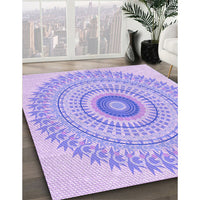 Patterned Purple Mimosa Purple Rug, pat1938pur