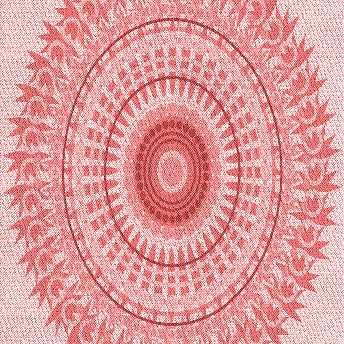 Machine Washable Transitional Red Rug, wshpat1938rd