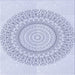 Round Patterned Lavender Blue Rug, pat1939blu