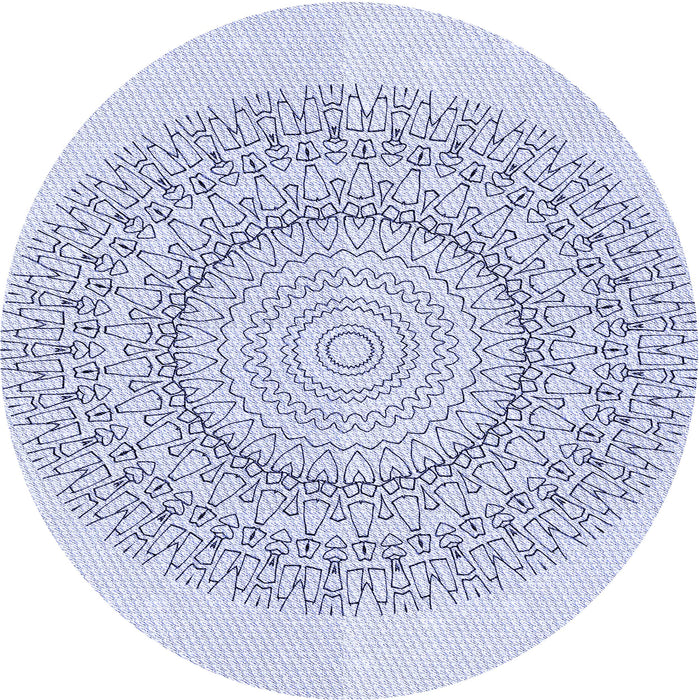 Square Patterned Lavender Blue Rug, pat1939blu