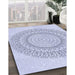 Machine Washable Transitional Lavender Blue Rug in a Family Room, wshpat1939blu