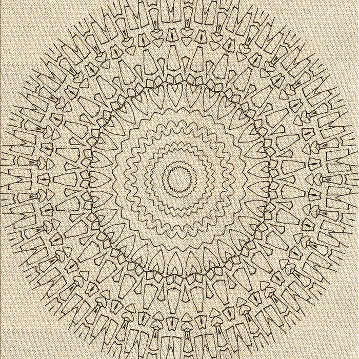 Patterned Moccasin Beige Rug, pat1939brn